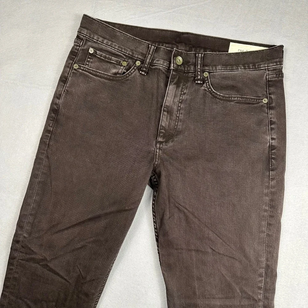 Rag & Bone Fit 2 Slim Jeans Mens 32x32 Toffee Brown MED23F1223L6TO Denim Pants